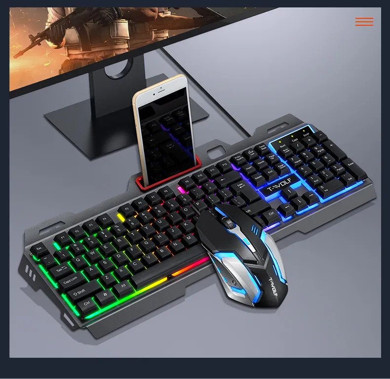 Tastiera gaming + mouse T-Wolf - cybertchair